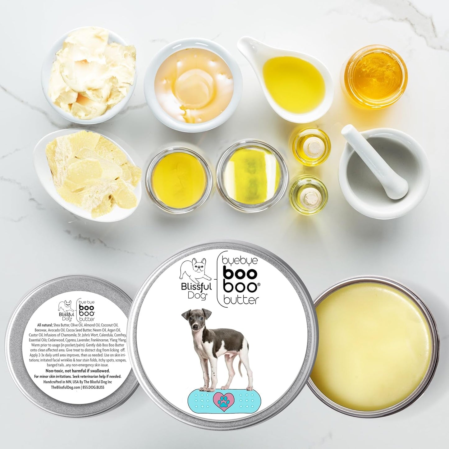 The Blissful Dog Italian Greyhound Boo Boo Butter, 4-Ounce - Pet Explorer