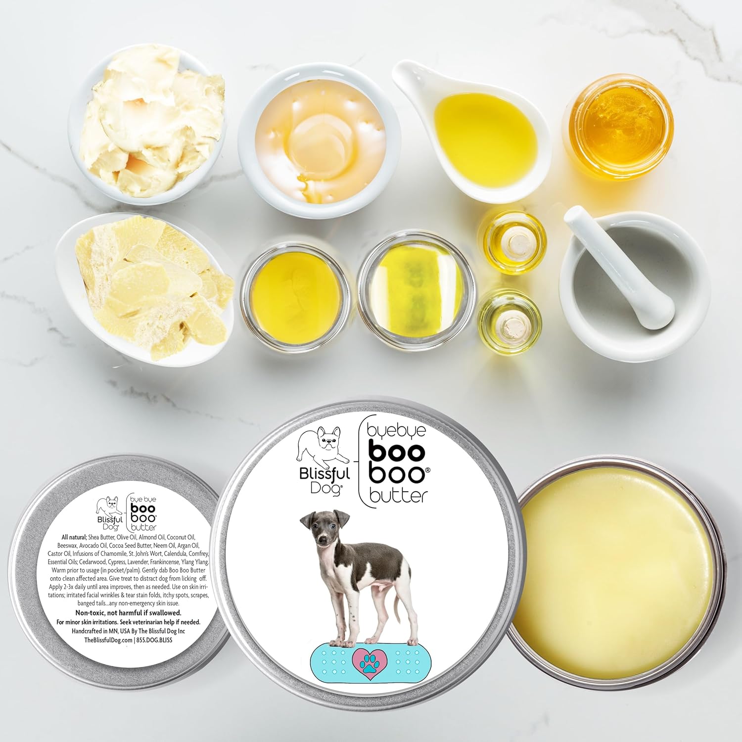 The Blissful Dog Italian Greyhound Boo Boo Butter, 4-Ounce - Pet Explorer