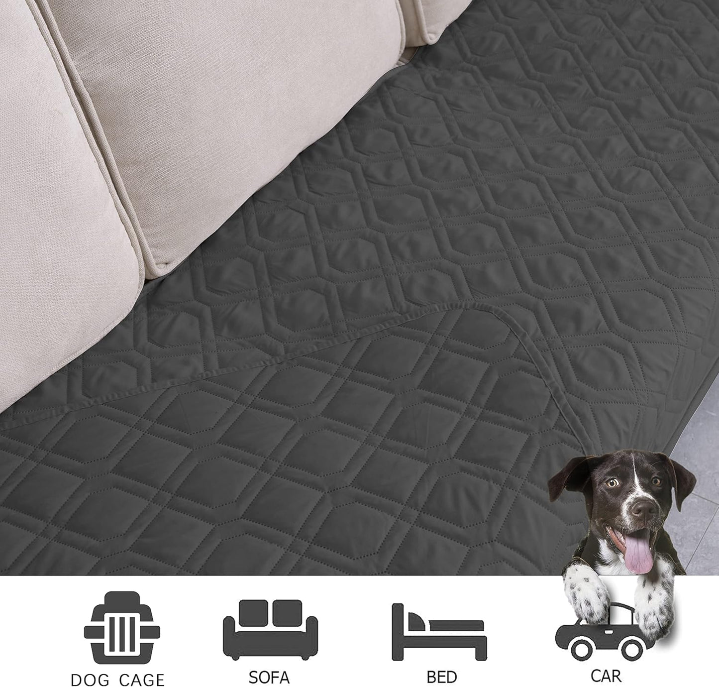 Ameritex Waterproof Blanket Reversible Dog Bed Cover Pet Blanket for Furniture Bed Couch Sofa - Pet Explorer