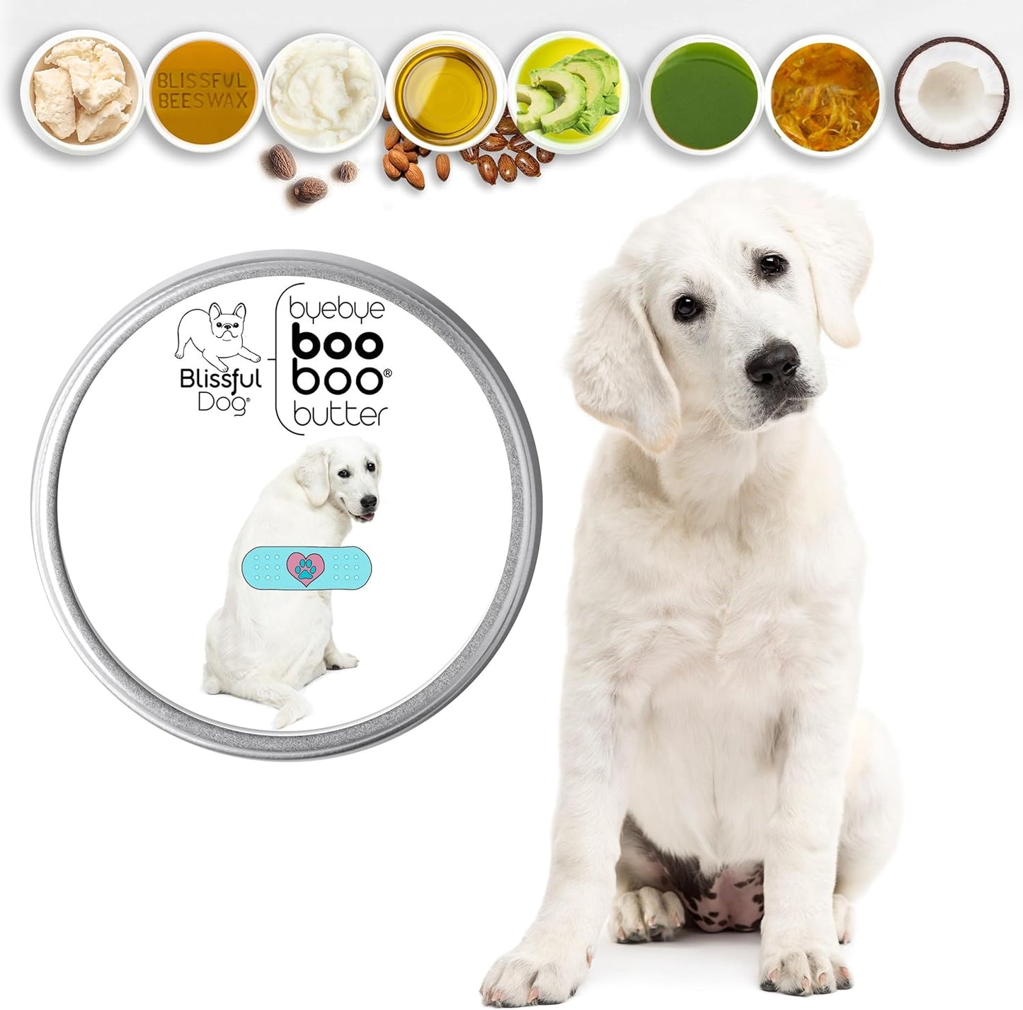The Blissful Dog Kuvasz Boo Boo Butter, 16 Ounce - Pet Explorer