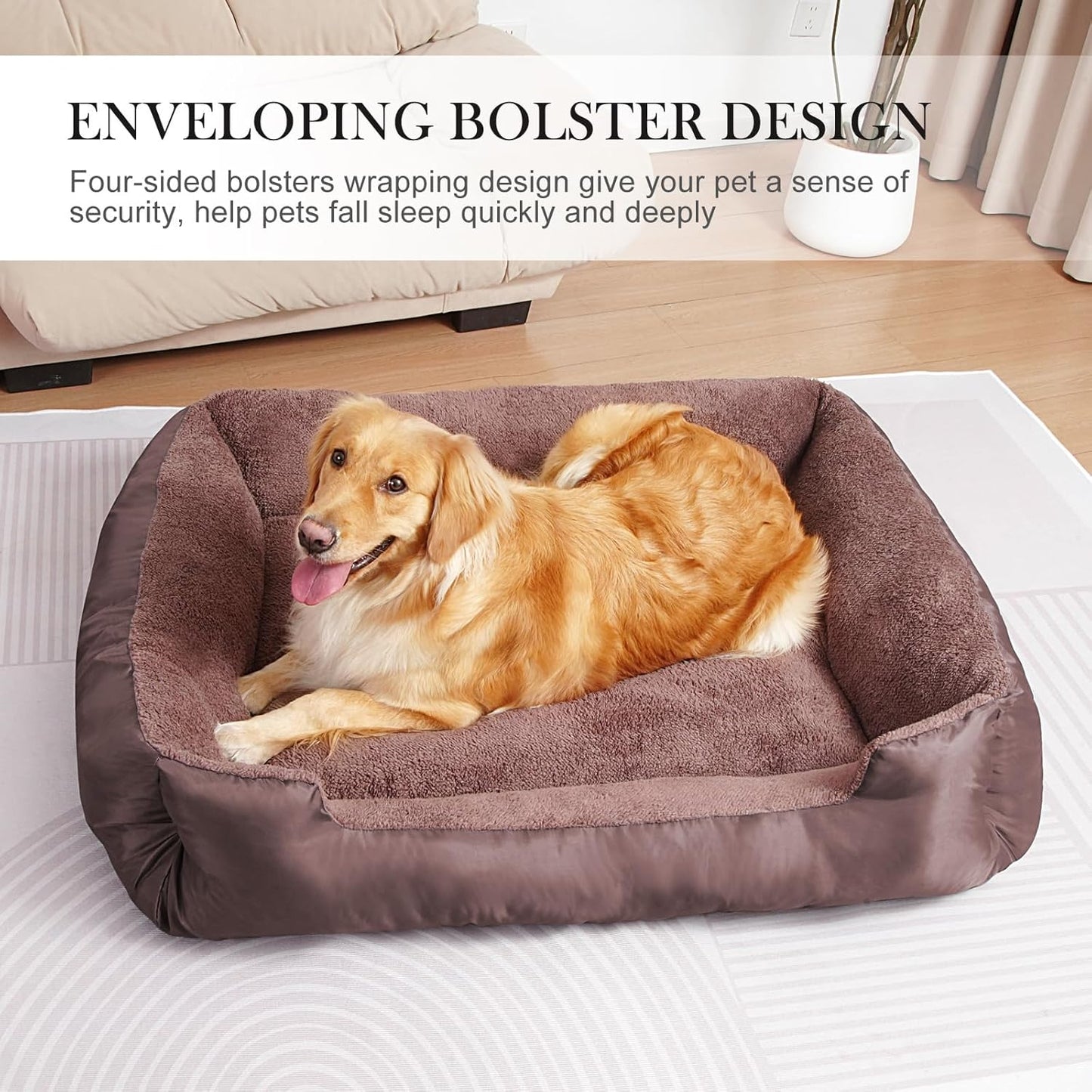 Dog Beds for Large Dogs, Pet Bed with Machine Washable Comfortable and Safety for Large Dogs - Pet Explorer