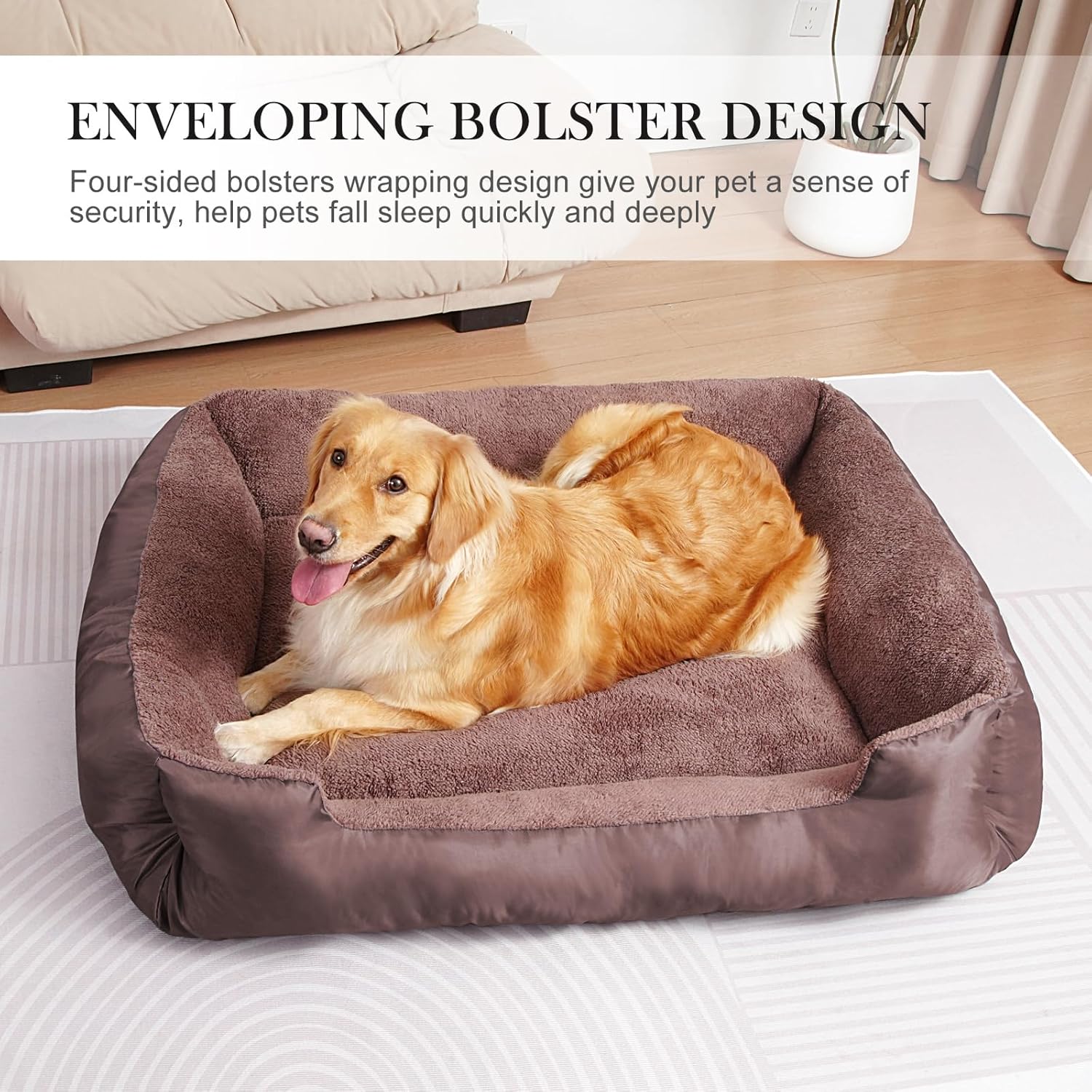 Dog Beds for Large Dogs, Pet Bed with Machine Washable Comfortable and Safety for Large Dogs - Pet Explorer