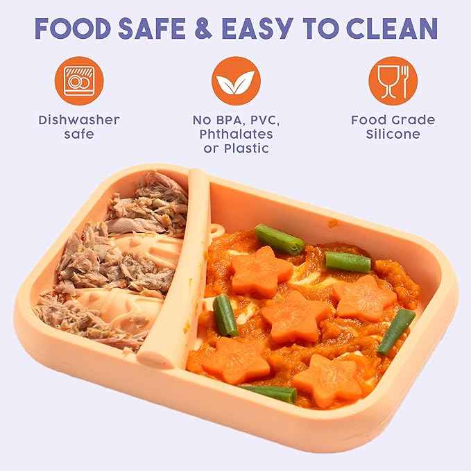 Awoo Sardina - Silicone Dog & Cat Lick Mat + Slow Feeder with Suction Cups - Non-Slip, Dishwasher Safe Pet Dish - Extends Mealtime for Fast Eaters & Reduces Anxiety - for Wet & Dry Food (Melon)