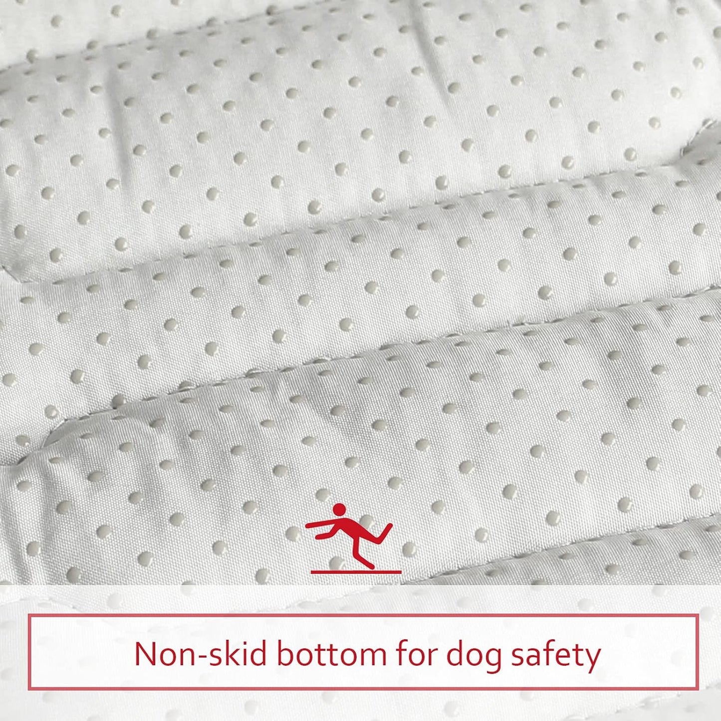 Dog Crate Mat (42" X 28") 2 Pack, Soft Dog Bed Mat with Cute Prints, Personalized Crate Pad, Anti-Slip Bottom, Machine Washable Kennel Pad, Grey