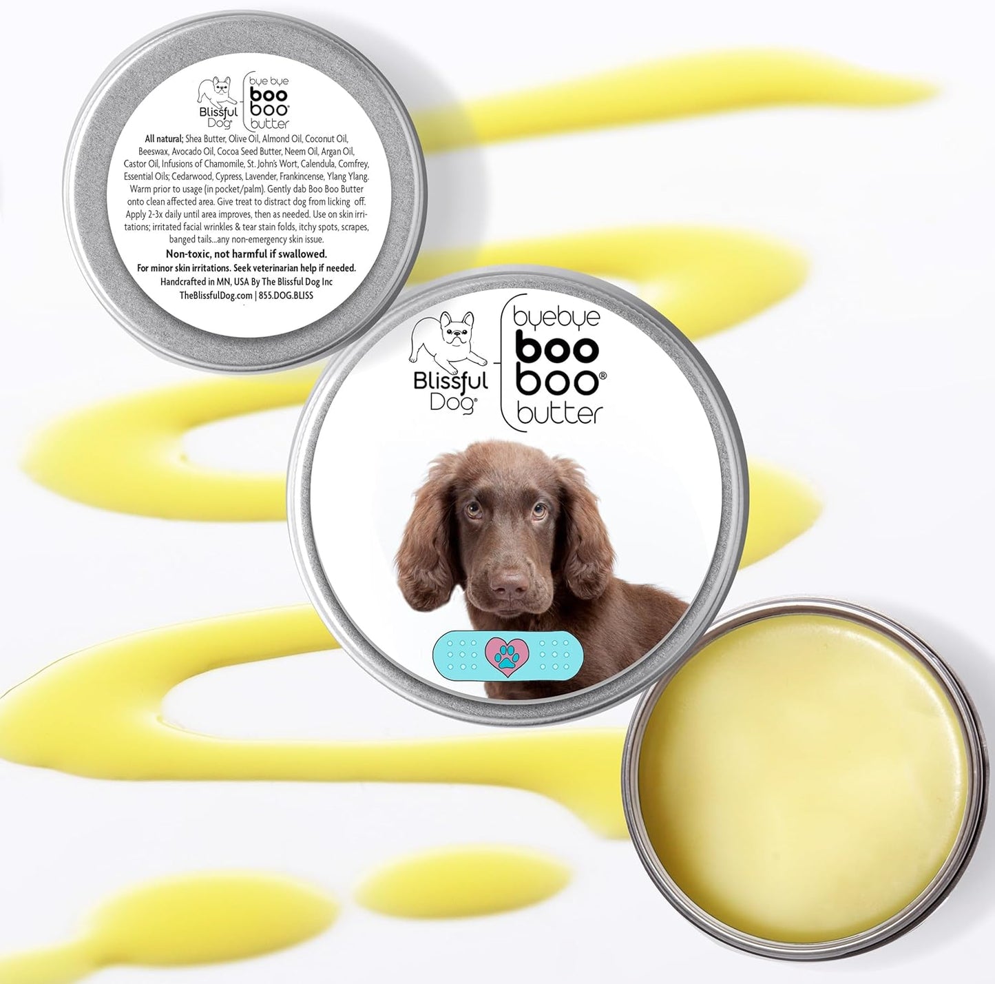 The Blissful Dog Flat-Coat Retriever Boo Boo Butter, 2-Ounce - Pet Explorer
