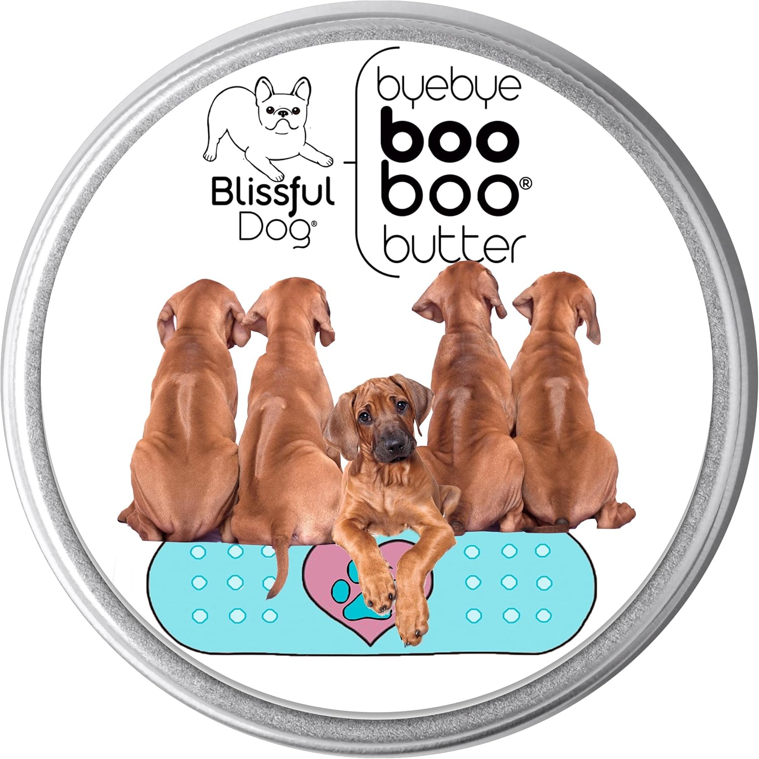 The Blissful Dog 8 oz TIN Rhodesian Ridgeback Booboo Butter - Pet Explorer