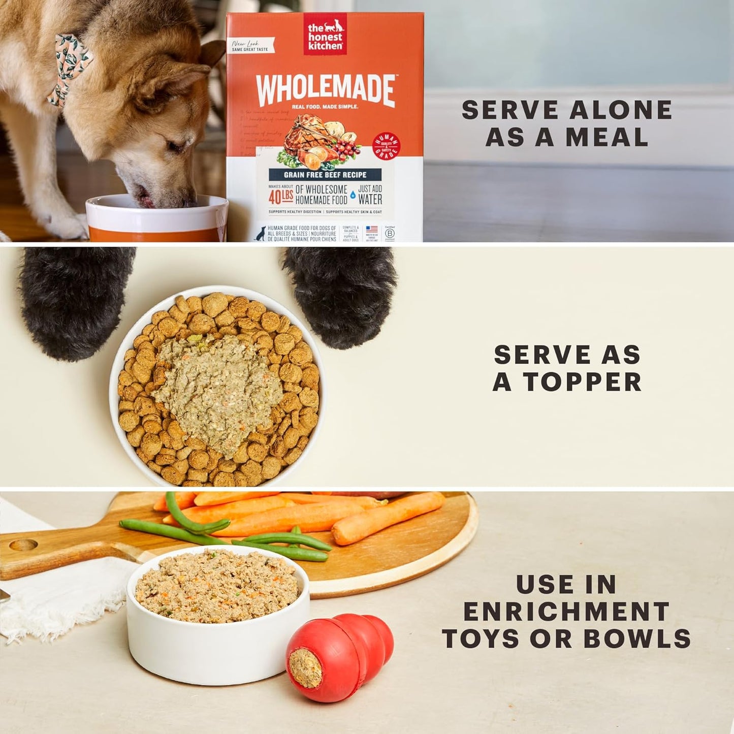 The Honest Kitchen Wholemade™ Grain Free Beef Dog Food, 7 lb Box