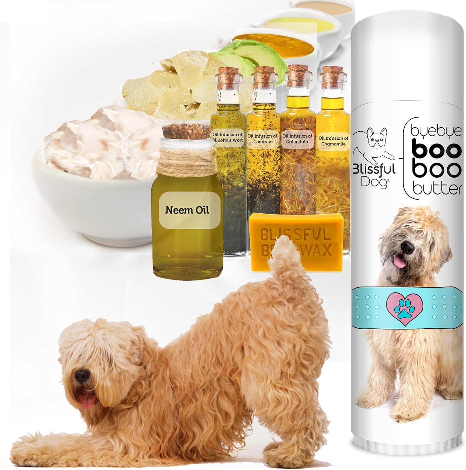 The Blissful Dog Soft Coated Wheaten Terrier Boo Boo Butter, 0.50 Ounce - Pet Explorer