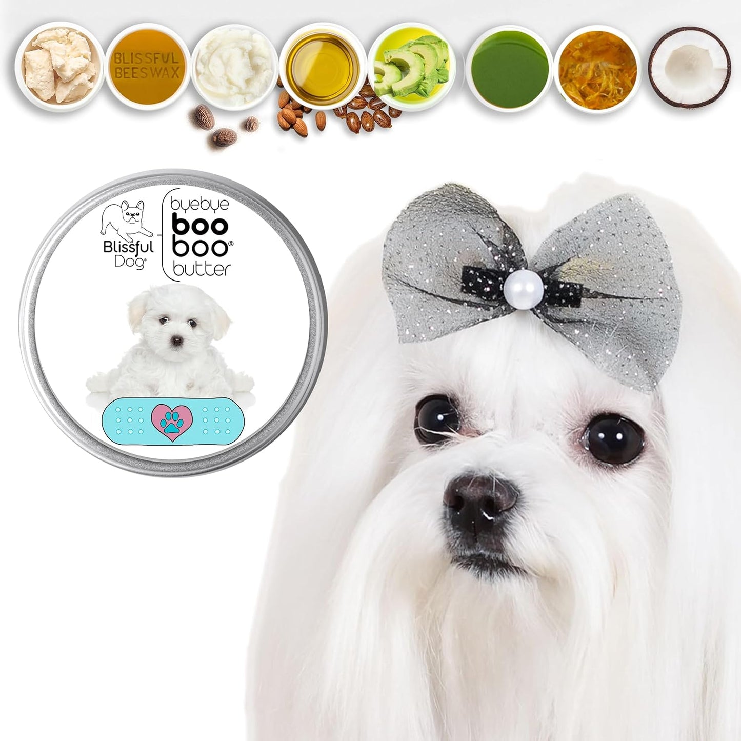 The Blissful Dog 2 oz TIN Maltese Booboo Butter - Pet Explorer