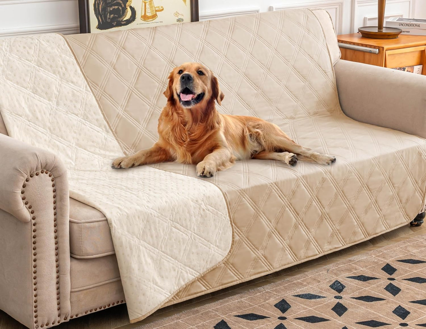 Ameritex Waterproof Dog Bed Cover Pet Blanket with Anti-Slip Back for Furniture Bed Couch Sofa - Pet Explorer