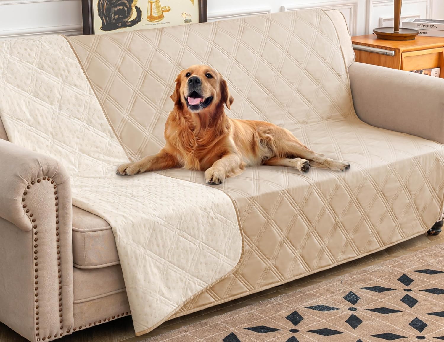 Ameritex Waterproof Dog Bed Cover Pet Blanket with Anti-Slip Back for Furniture Bed Couch Sofa - Pet Explorer