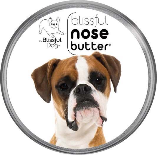 The Blissful Dog Fawn Boxer Nose Butter for Dry, Cracked Skin, Lick-Safe Dog Nose Balm with Moisturizing Shea Butter, Almond, Olive, and Essential Oils, Pet Supplies, Uncented, 8 oz. - Pet Explorer