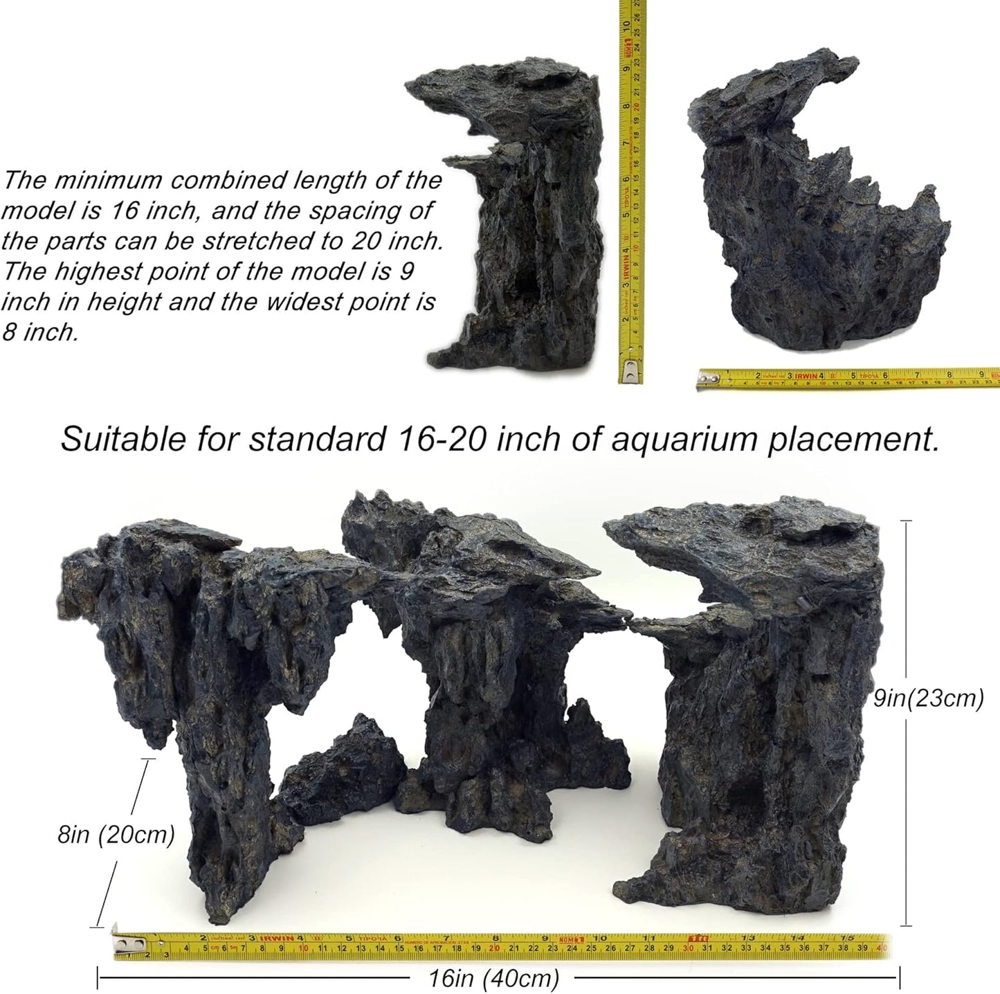 Fish Tank Decor Rocks.Aquarium Decoration Model.Easy and Quick Solution for Aquascaping.(Cave of Gods) - Pet Explorer