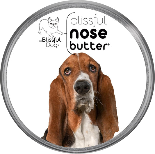 The Blissful Dog Basset Hound Nose Butter for Dry, Cracked Skin, Lick-Safe Dog Nose Balm with Moisturizing Shea Butter, Almond, Olive, and Essential Oils, Pet Supplies, Uncented, 1 oz. - Pet Explorer
