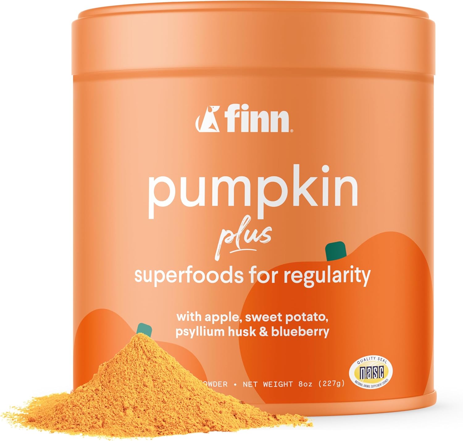 Finn Pumpkin Plus: Daily Digestive Support & Fiber-Rich Topper for Dogs | Promotes Regularity & Gut Health with Superfoods - Pet Explorer