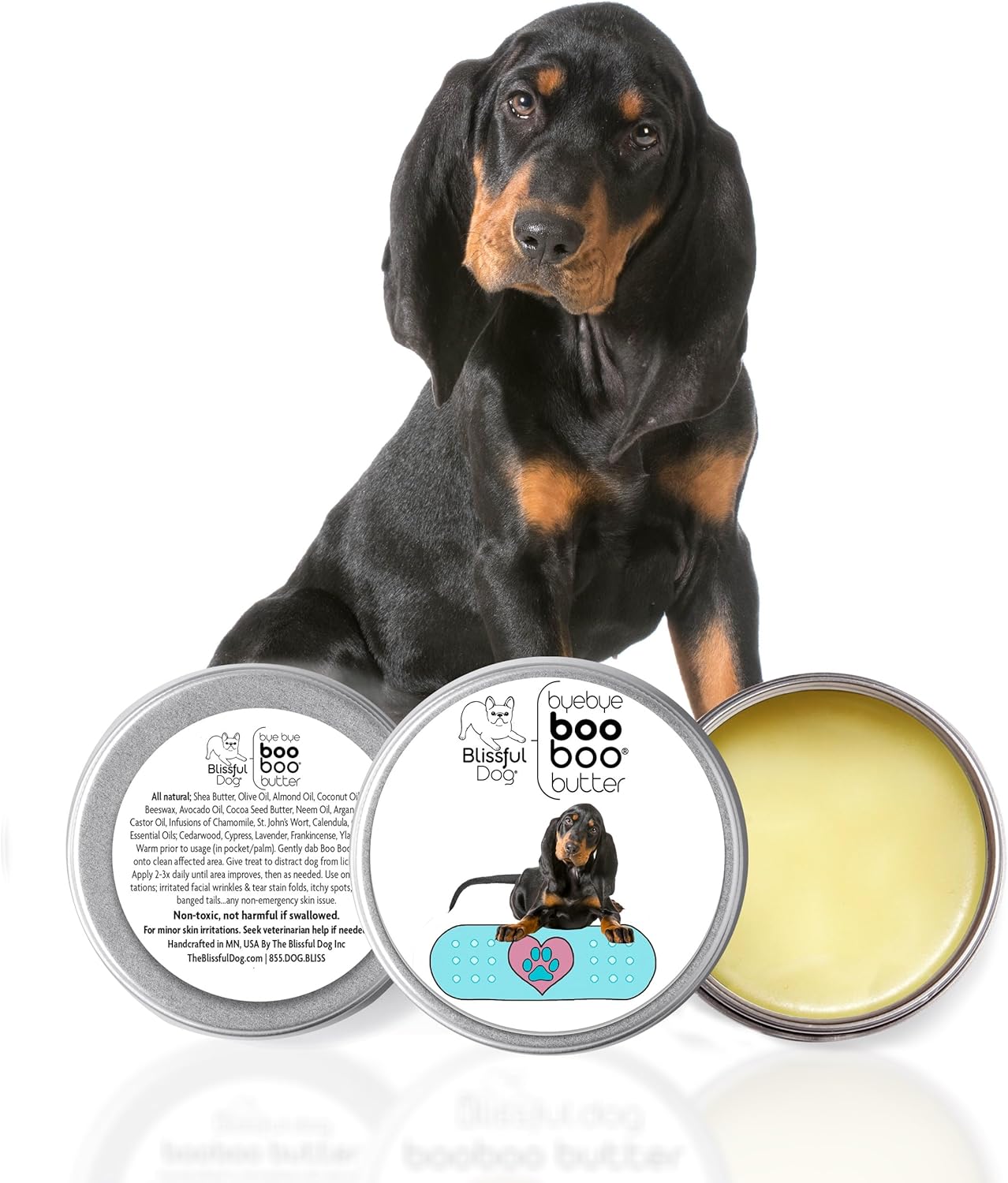 The Blissful Dog Coonhound Boo Boo Butter, 2-Ounce - Pet Explorer