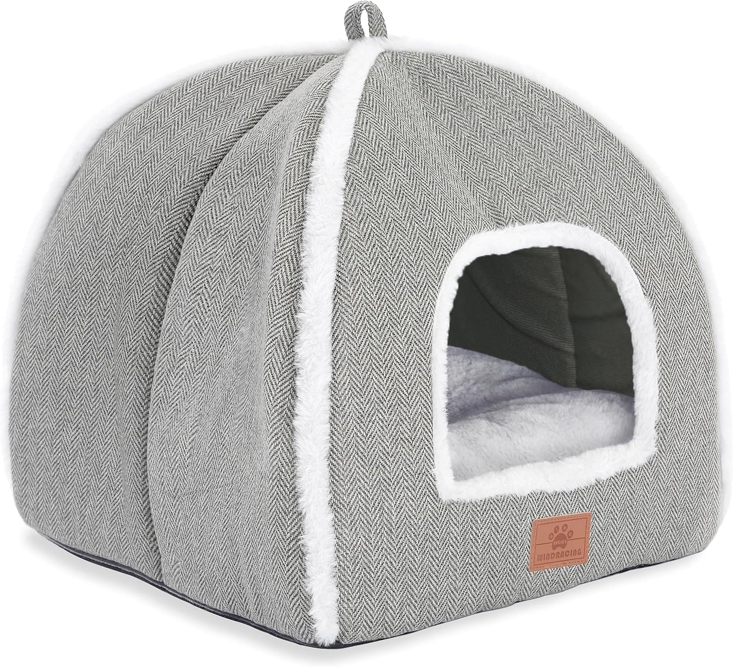 Cat Bed for Indoor Cats - Cat Cave Bed Cat House Cat Tent with Removable Washable Cushioned Pillow, Soft and Self Warming Kitten beds, for Small and Medium Cat Beds & Furniture - Pet Explorer