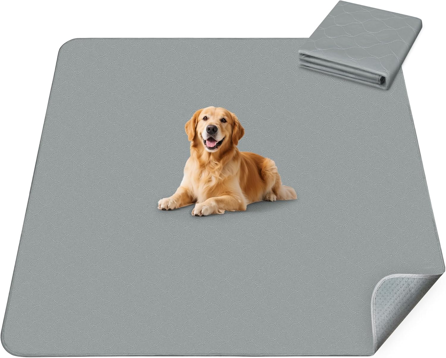 FXW Washable Pee Pads for Dogs, Puppy Pads with Super Absorbent, Specifically Designed for FXW Rollick/Homeplus 32inch 8 Panels Dog Playpen, 71" Square, Gray, 1 Pack - Pet Explorer