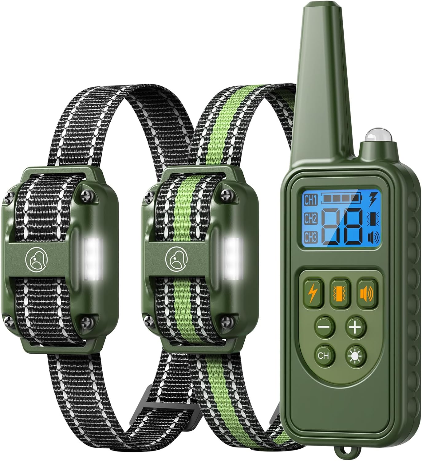 Dog Shock Collar - 2600FT Dog Training Collar with Remote, Rechargeable with 4 Training Modes, IPX7 Waterproof Electronic Dog Collar for All Breeds, Size - Pet Explorer