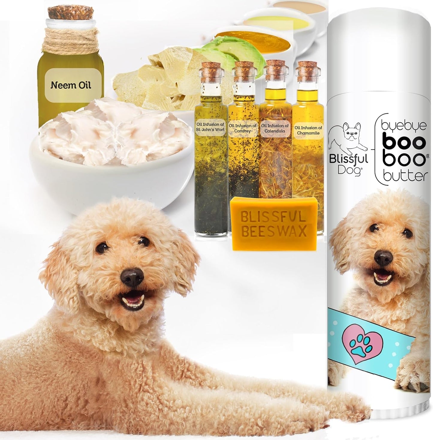 The Blissful Dog .50 oz Tube Goldendoodle Booboo Butter - Pet Explorer