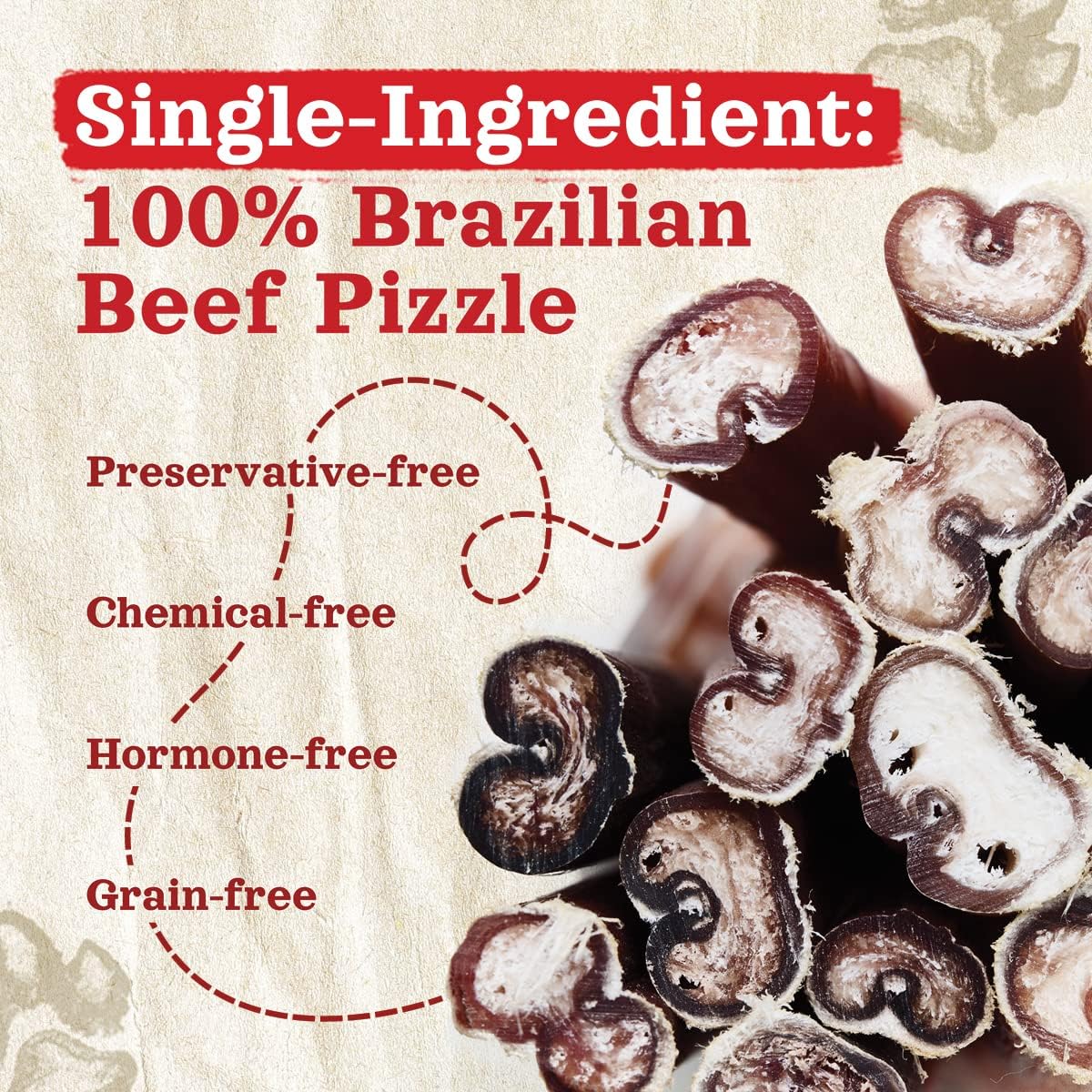 Natural Farm Odor-Free Bully Sticks (6”, 8oz) All-Natural Long-Lasting Chews, 100% Beef Pizzle, Grass-Fed, Grain-Free, Hormone-Free, Protein for Muscle Development & Energy, Perfect for Medium Dogs