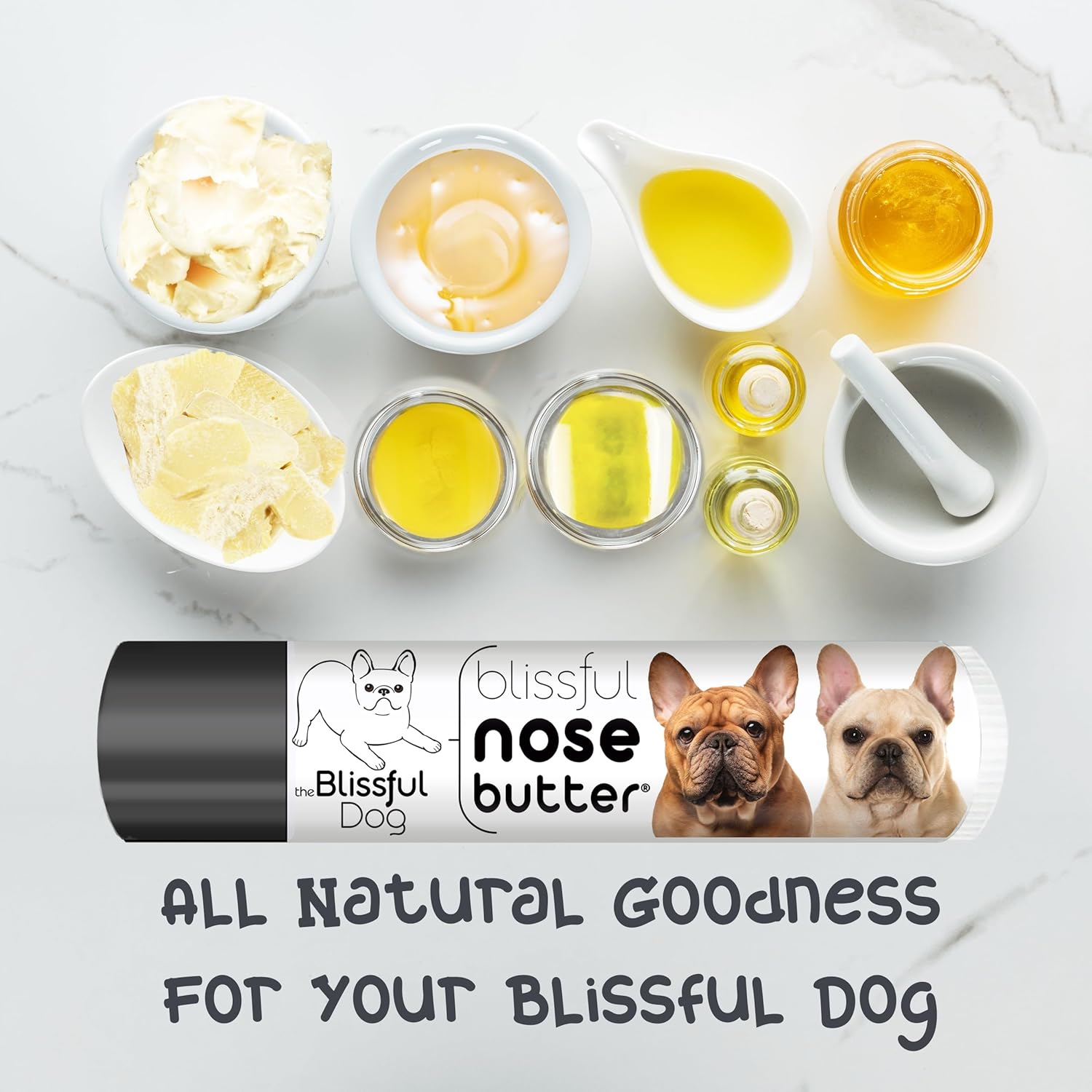 The Blissful Dog French Bulldog Fawn Unscented Nose Butter - Dog Nose Butter, 0.15 Ounce - Pet Explorer