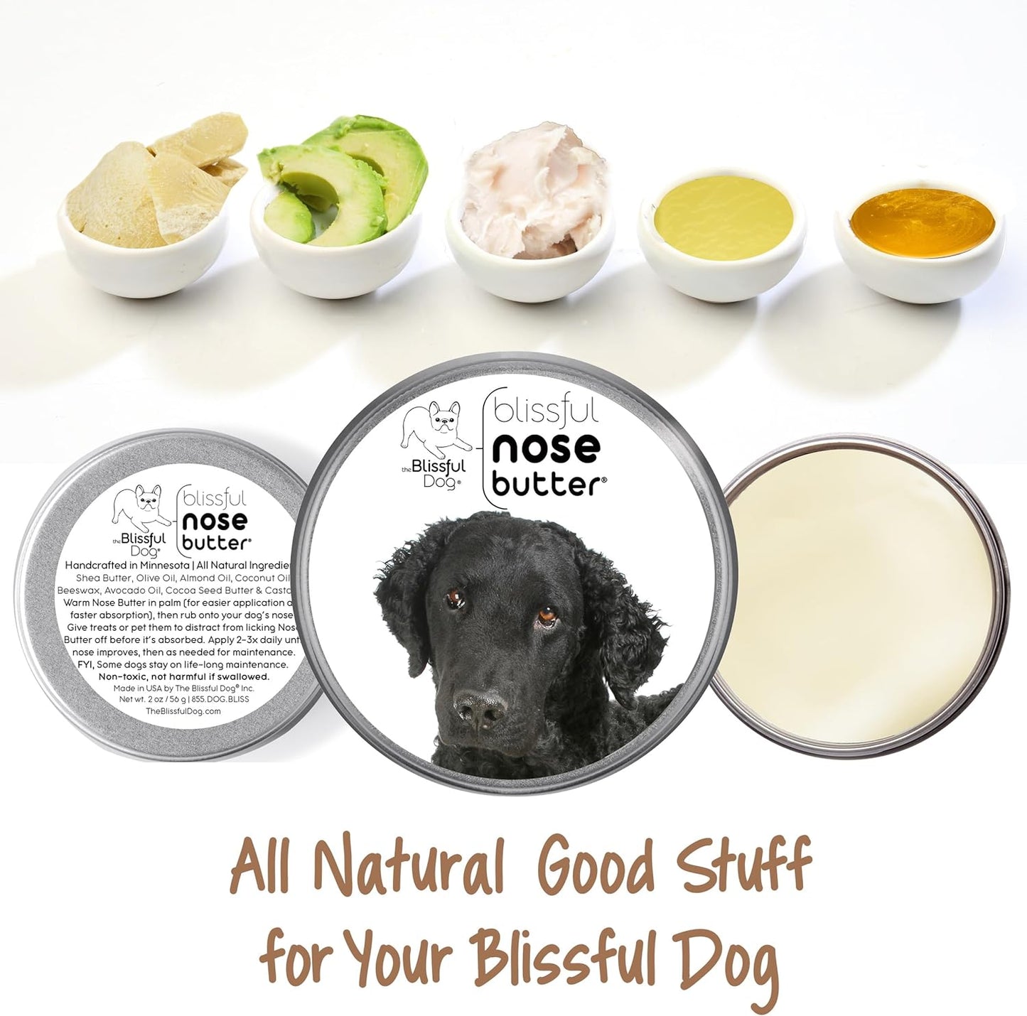 The Blissful Dog Curly-Coat Retriever Unscented Nose Butter, 4-Ounce - Pet Explorer