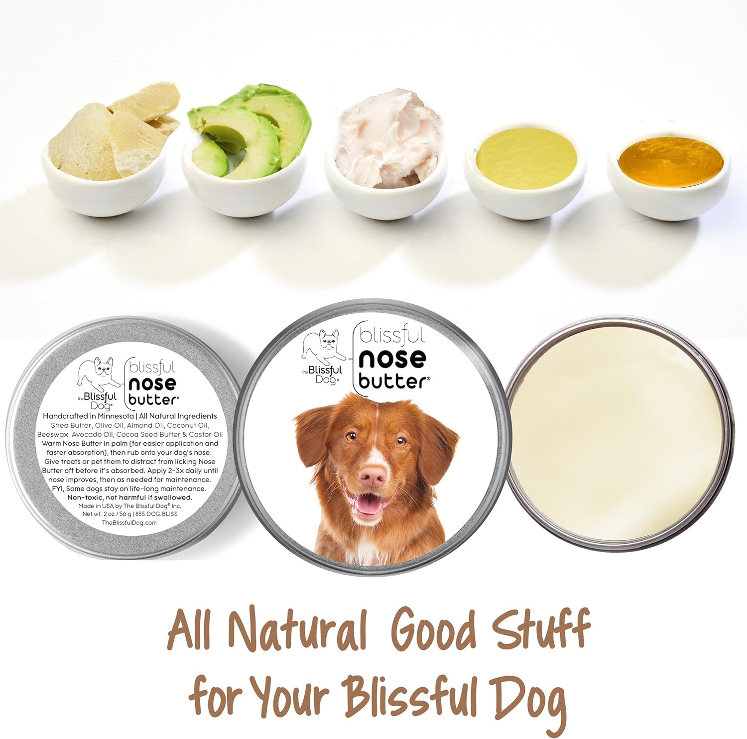 The Blissful Dog Nova Scotia Duck Tolling Retriever Unscented Nose Butter - Dog Nose Butter, 1 Ounce - Pet Explorer