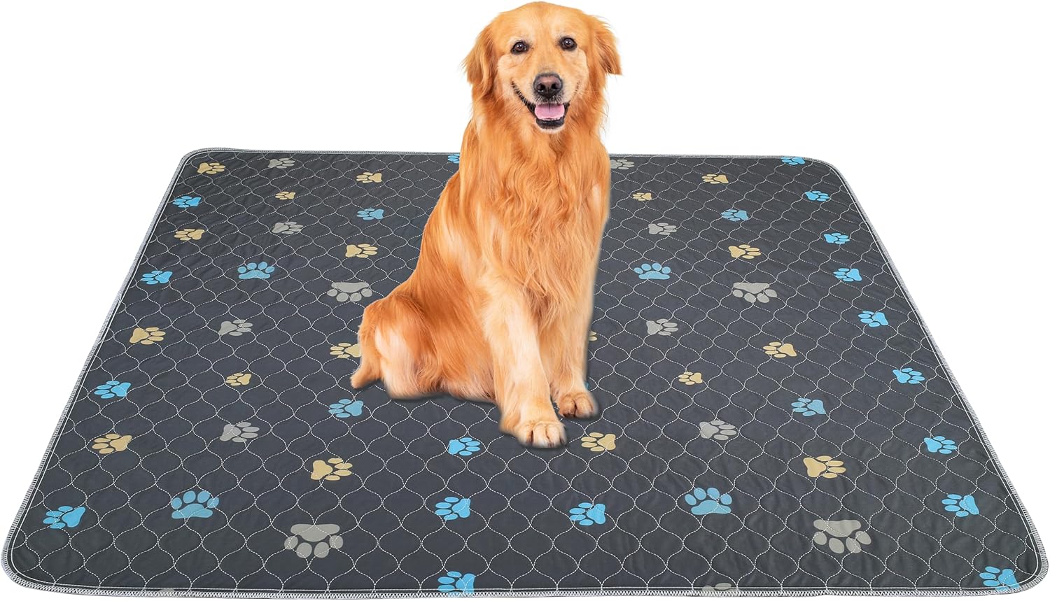 Aitmexcn Washable Puppy Dog Pee Pad, 2PCS 100% Waterproof Whelping Training Mat for Puppy/Senior Dog, Fast Drying Reusable Puppy Pads for Indoor, Outdoor and Car Travel- 48'' x 65'' - Pet Explorer