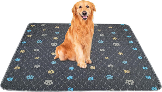 Aitmexcn Washable Puppy Dog Pee Pad, 2PCS 100% Waterproof Whelping Training Mat for Puppy/Senior Dog, Fast Drying Reusable Puppy Pads for Indoor, Outdoor and Car Travel- 48'' x 65'' - Pet Explorer