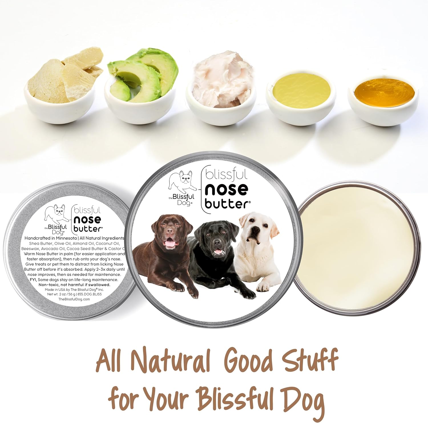 The Blissful Dog Labrador Retriever Unscented Nose Butter - Dog Nose Butter, 16 Ounce - Pet Explorer