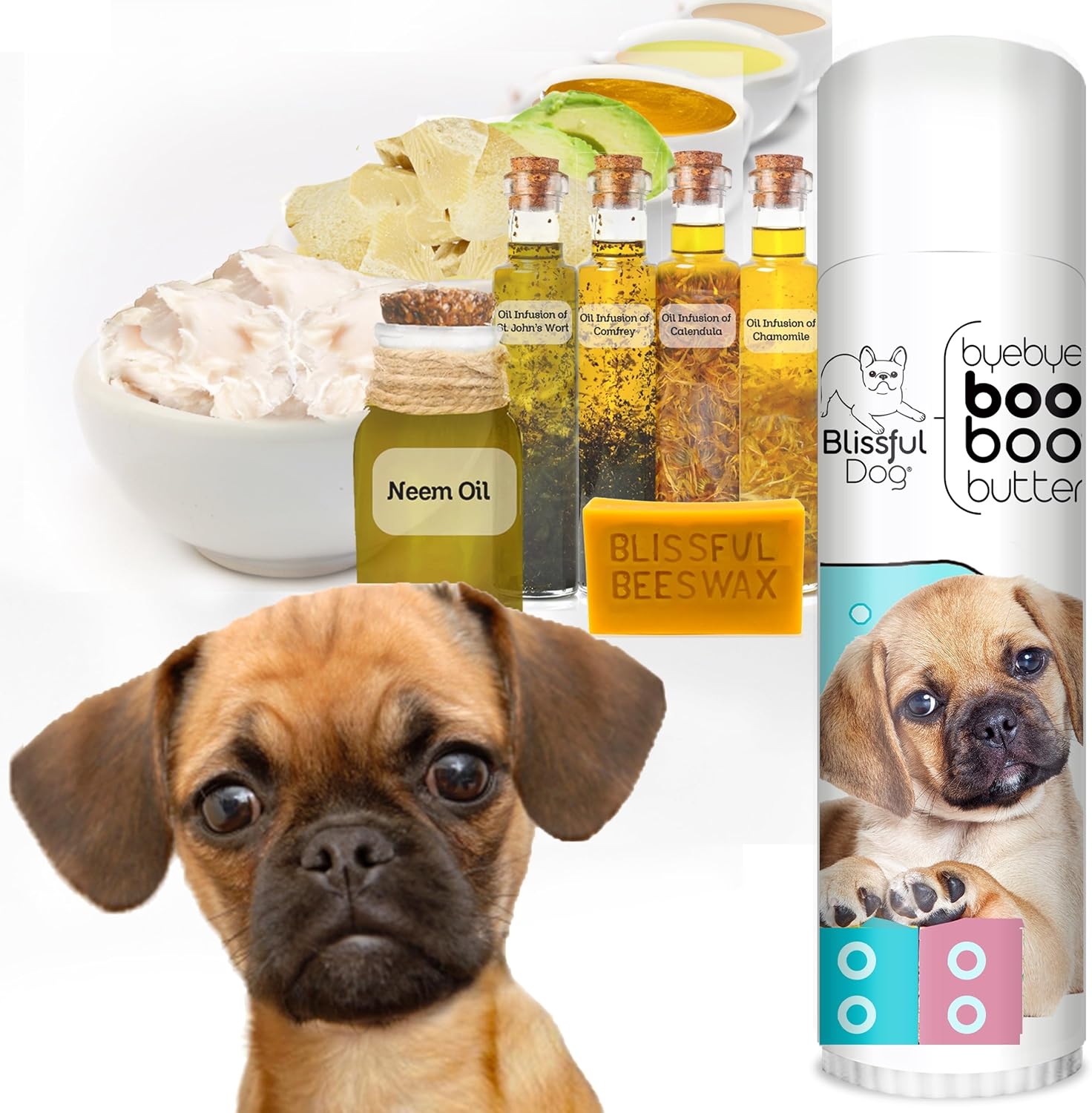 The Blissful Dog Puggle Boo Boo Butter, 0.50-Ounce - Pet Explorer