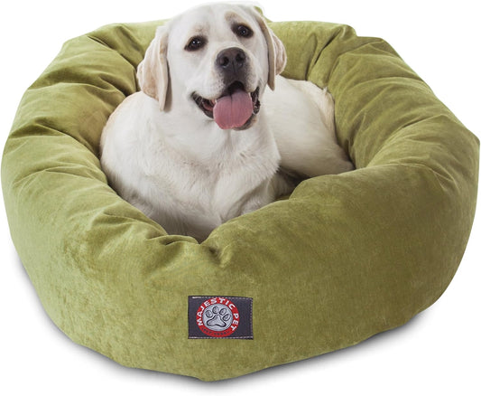 Majestic Pet Villa 40 Inch Shredded Memory Foam Dog Bed for Large Sized Dogs 40x29x9 Inch–Orthopedic Dog Bed with Removable Washable Cover-Washable Large Pet Bed with Head Support-Apple - Pet Explorer