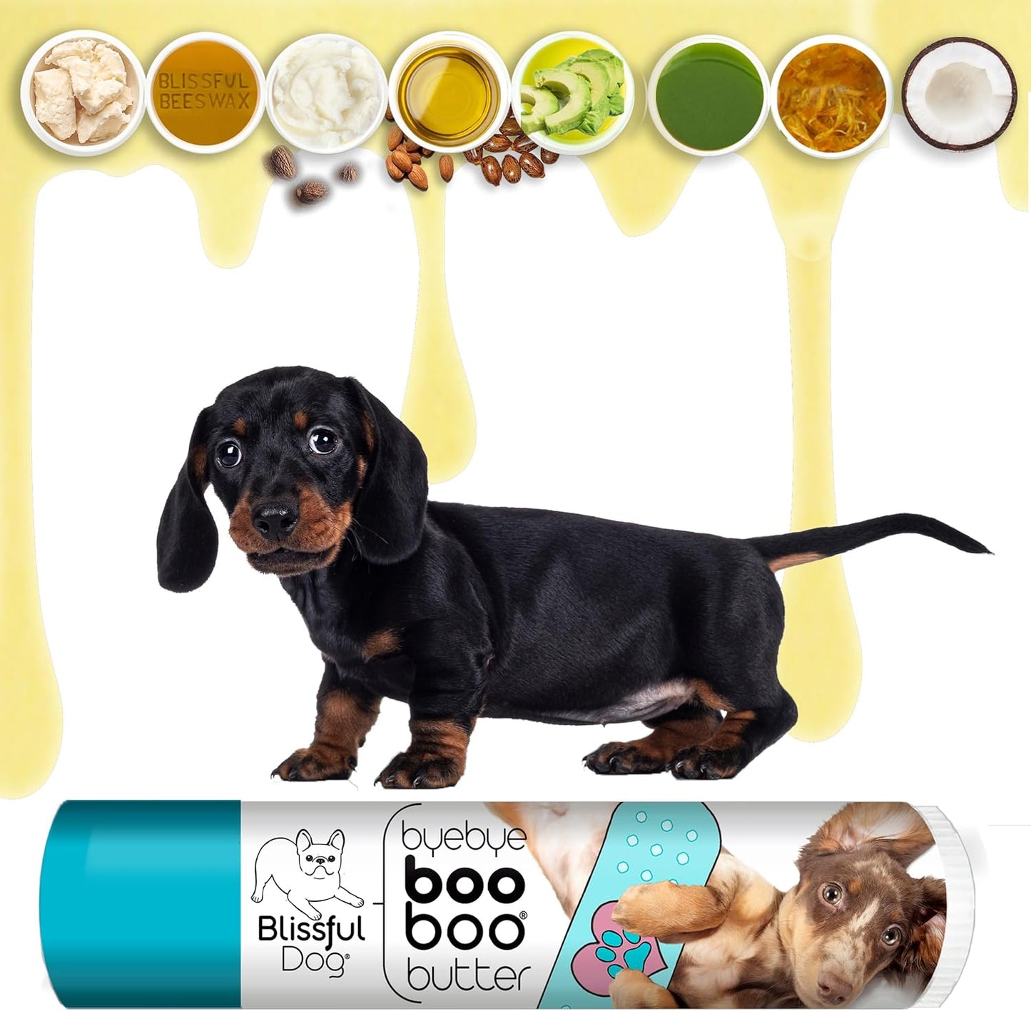 The Blissful Dog .15 oz Tube Dachshund Booboo Butter - Pet Explorer