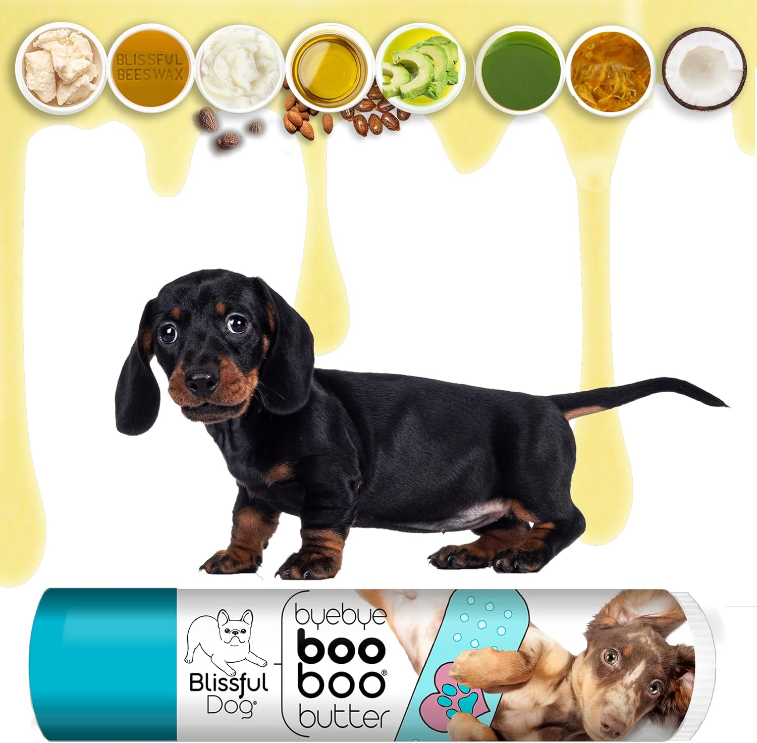 The Blissful Dog .15 oz Tube Dachshund Booboo Butter - Pet Explorer