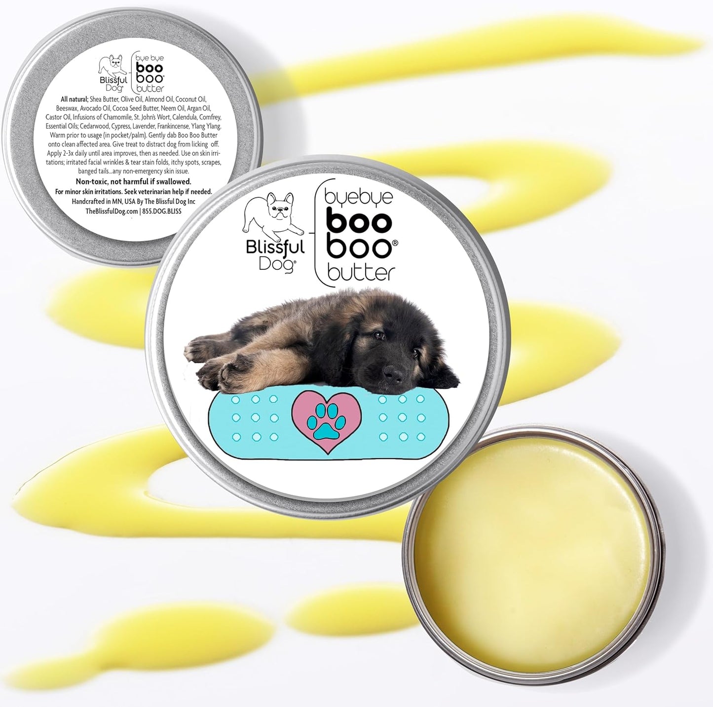 The Blissful Dog Leonberger Boo Boo Butter, 2-Ounce - Pet Explorer