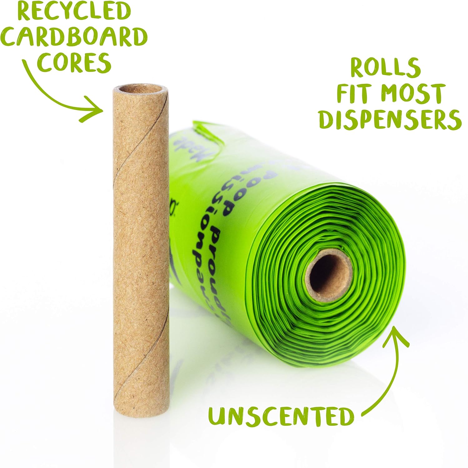 PLANET POOP Home Compostable Dog Poop Bags Extra-long with Handles 120 Un-Scented Pet Waste Bags Plastic Free, Thick Leakproof Plant-Based Doggy Bag, Cats & Dogs Pet Supplies - Pet Explorer