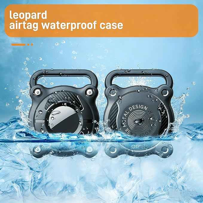 IPURLAR for Airtag | 4 Pack | Dog Airtag Holder|Waterproof-Airtag Dog Collar Holder with Removable Metal Loop,Light Weight fit Width1.2in/ Thick0.18in Airtag Collar Holder