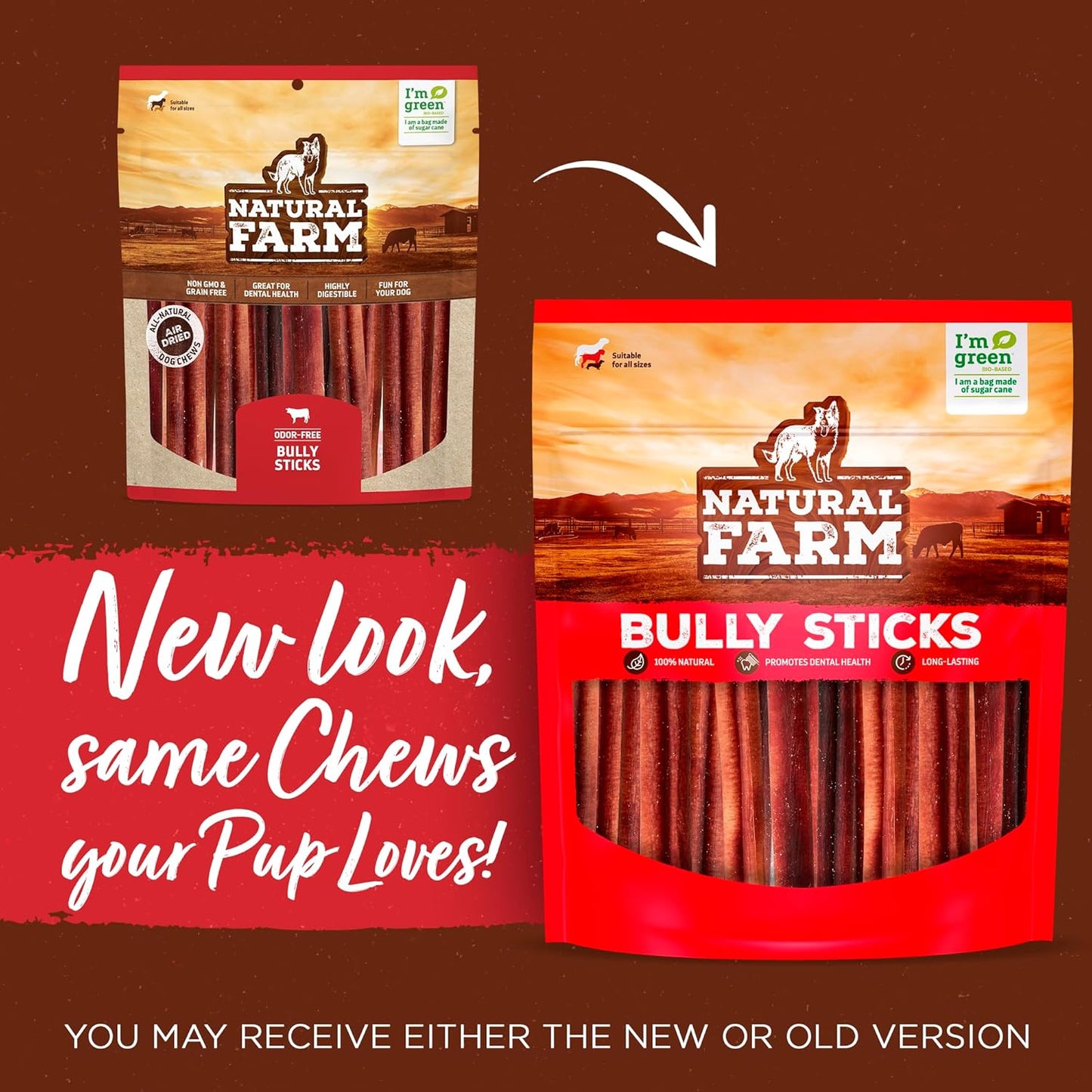 Natural Farm Odor-Free Bully Sticks (2-4”, 8oz) All-Natural Long-Lasting Chews, 100% Beef Pizzle, Grass-Fed, Grain-Free, Hormone-Free, Protein for Muscle Development & Energy, Perfect for Small Dogs