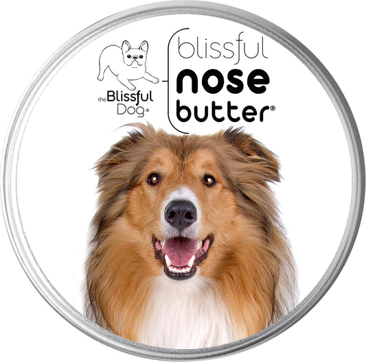 The Blissful Dog Collie Nose Butter for Dry, Cracked Skin, Lick-Safe Dog Nose Balm with Moisturizing Shea Butter, Almond, Olive, and Essential Oils, Pet Supplies, Uncented, 1 oz. - Pet Explorer