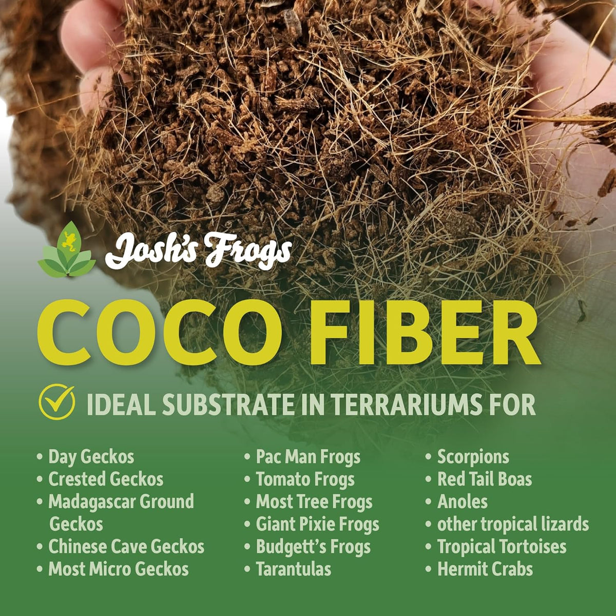 Josh's Frogs Coco Cradle (10 liters) - Pet Explorer