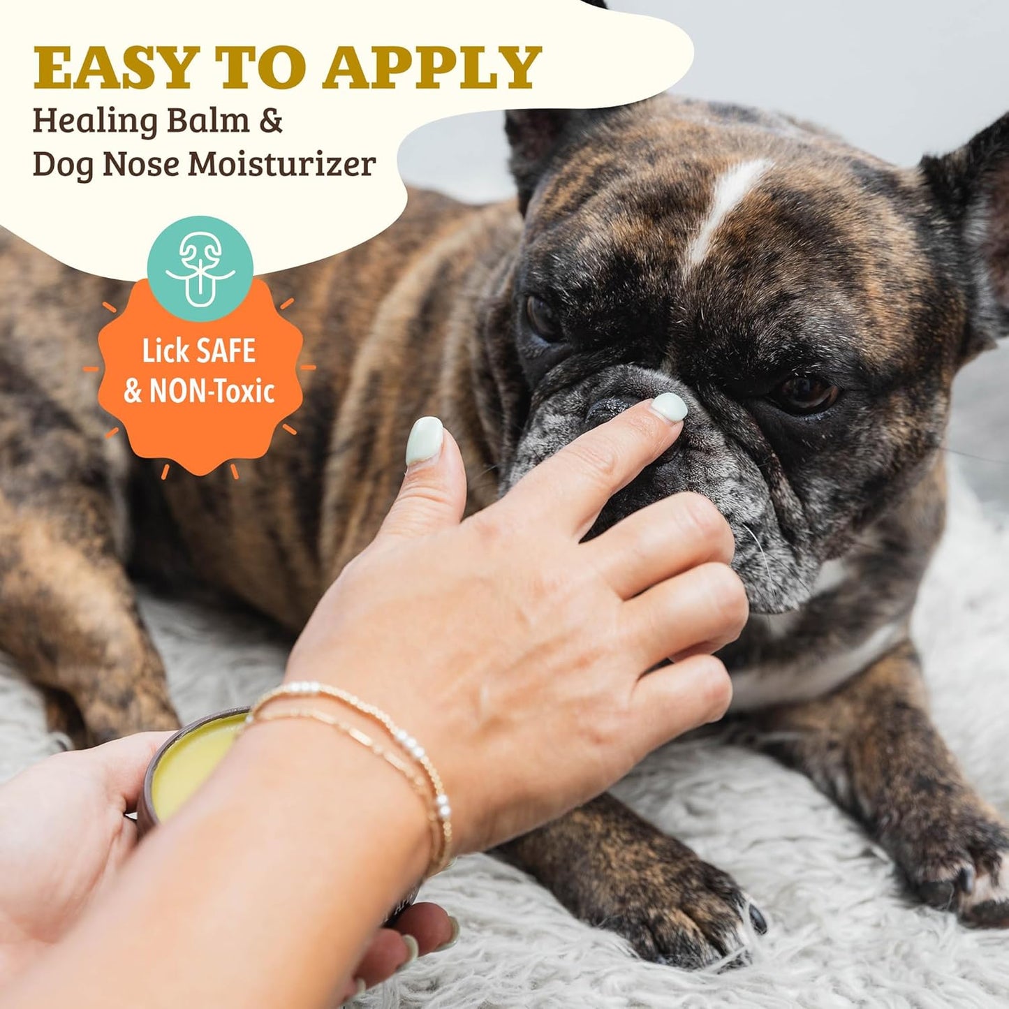 Natural Dog Company Snout Soother, Dog Nose Balm, Wax & Cream for Dry, Cracked Noses, Heals & Moisturizes with Shea Butter & Coconut Oil, Lick-Safe Nose Butter, Made in USA, 1 oz. Tin - Pet Explorer