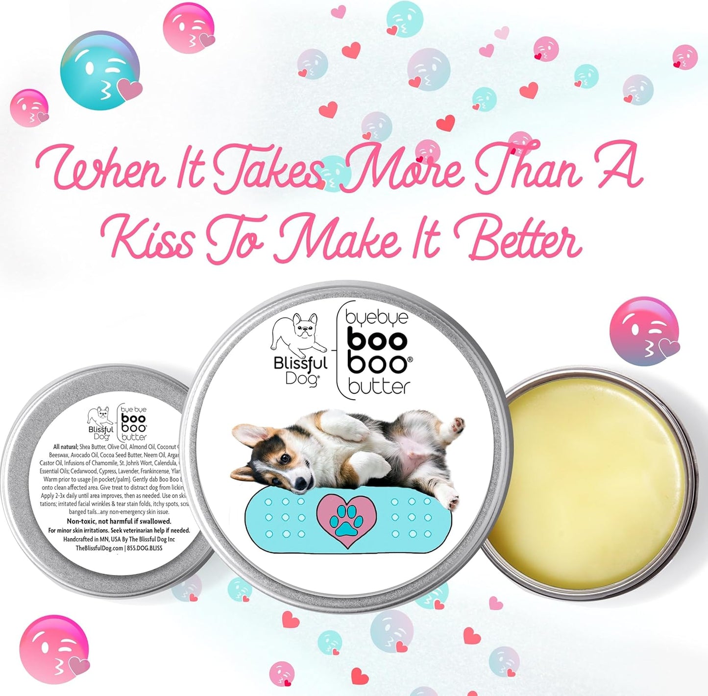 The Blissful Dog 4 oz TIN Corgi Booboo Butter - Pet Explorer