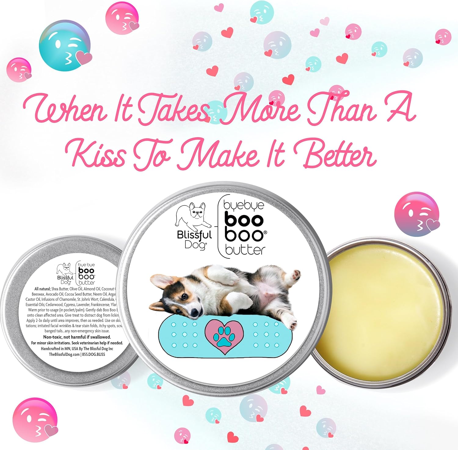 The Blissful Dog 4 oz TIN Corgi Booboo Butter - Pet Explorer