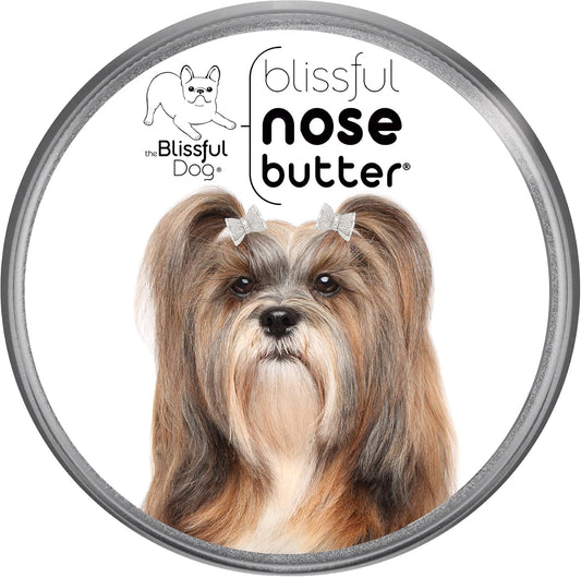 The Blissful Dog Lhasa Apso Nose Butter for Dry, Cracked Skin, Lick-Safe Dog Nose Balm with Moisturizing Shea Butter, Almond, Olive, and Essential Oils, Pet Supplies, Uncented, 8 oz. - Pet Explorer