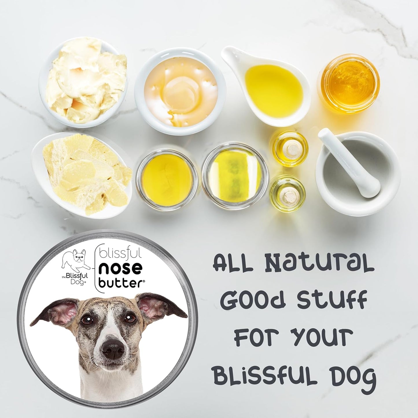 The Blissful Dog Whippet Unscented Nose Butter - Dog Nose Butter, 8 Ounce - Pet Explorer