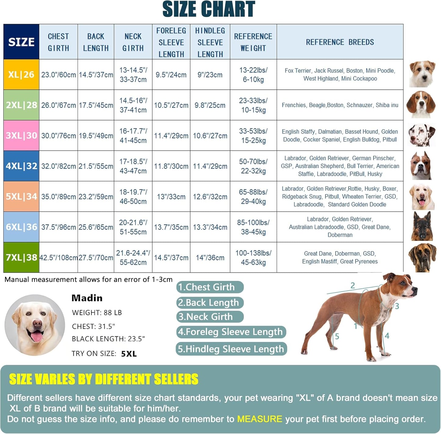 Yeapeeto Dog Onesie Surgery Recovery Suit for Large Medium Bodysuit Dogs Pajamas PJS Full Body for Shedding, Prevent Licking, Wound Protection, Cone Alternative… (Blue Green, 4X-Large (Pack of 1))