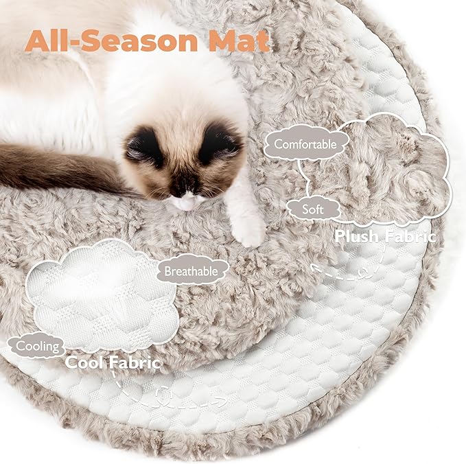 Easyego Modern Cat Tree, Aesthetic Wood Cat Tree Tower for Large Cats, Luxury Cat Condo with Scratching Posts and Flower Platforms, Cat Furniture by Easyego