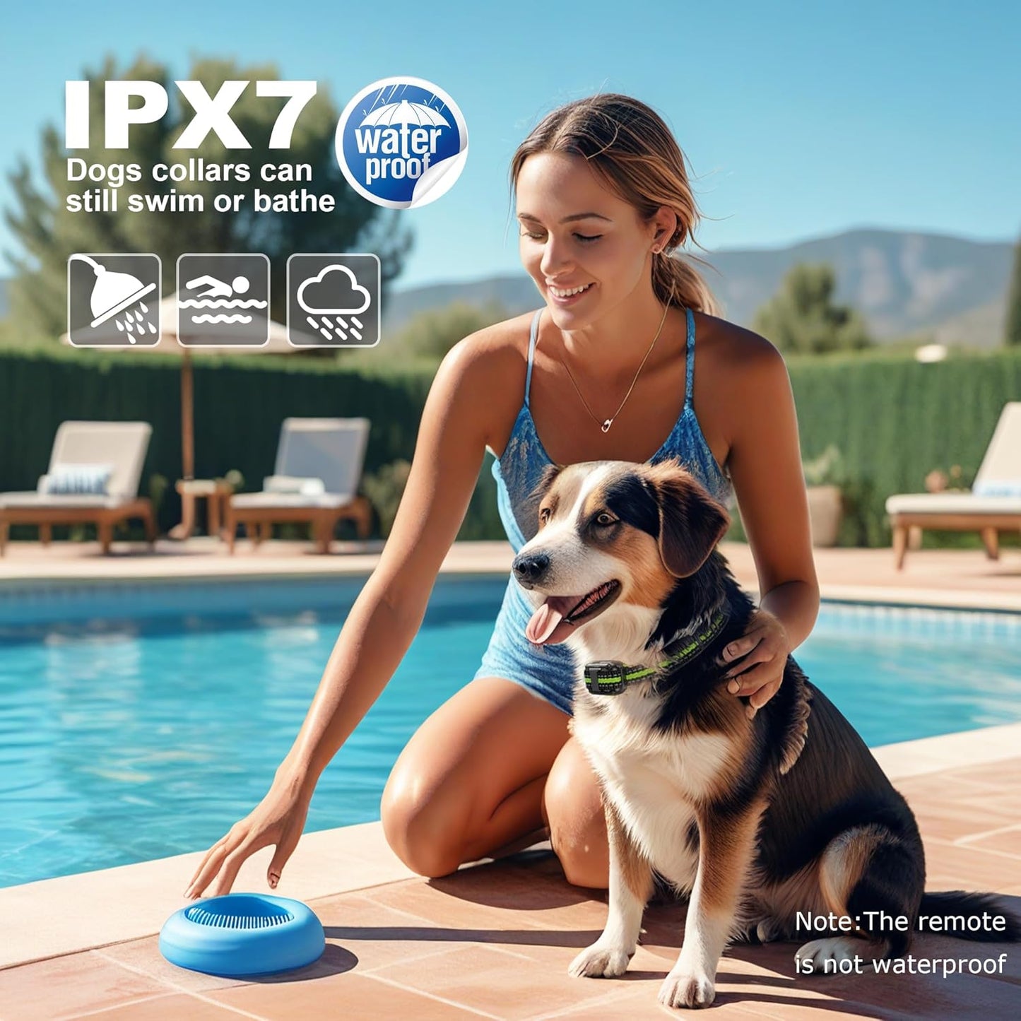 Shock Collar with Remote, Dog Training Collar, 4 Training Modes with Beep, Vibration, Safe Shock, Led Light, 2600 ft Wireless Range, Rechargeable for 3 Dogs, Small Medium Large 5-120Lbs - Pet Explorer