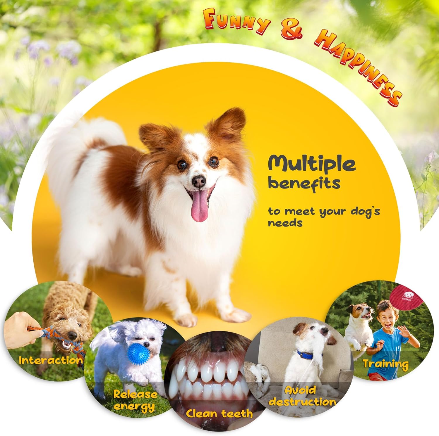 KIPRITII Puppy Toys for Dog Teething -25 Pack Various Puppy Chew Toys with Rope Toys, Dog Treat Balls & Squeaky Toy for Puppy and Small Dogs - Pet Explorer